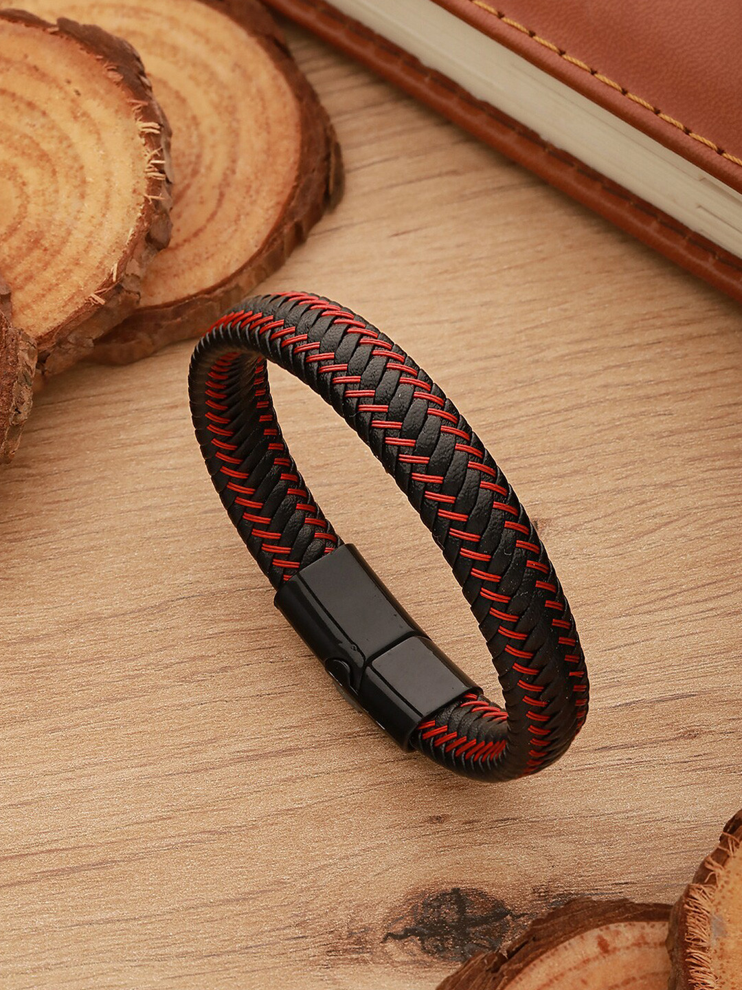 Buy WROGN Men Leather Wraparound Bracelet Bracelet for Men 25832732