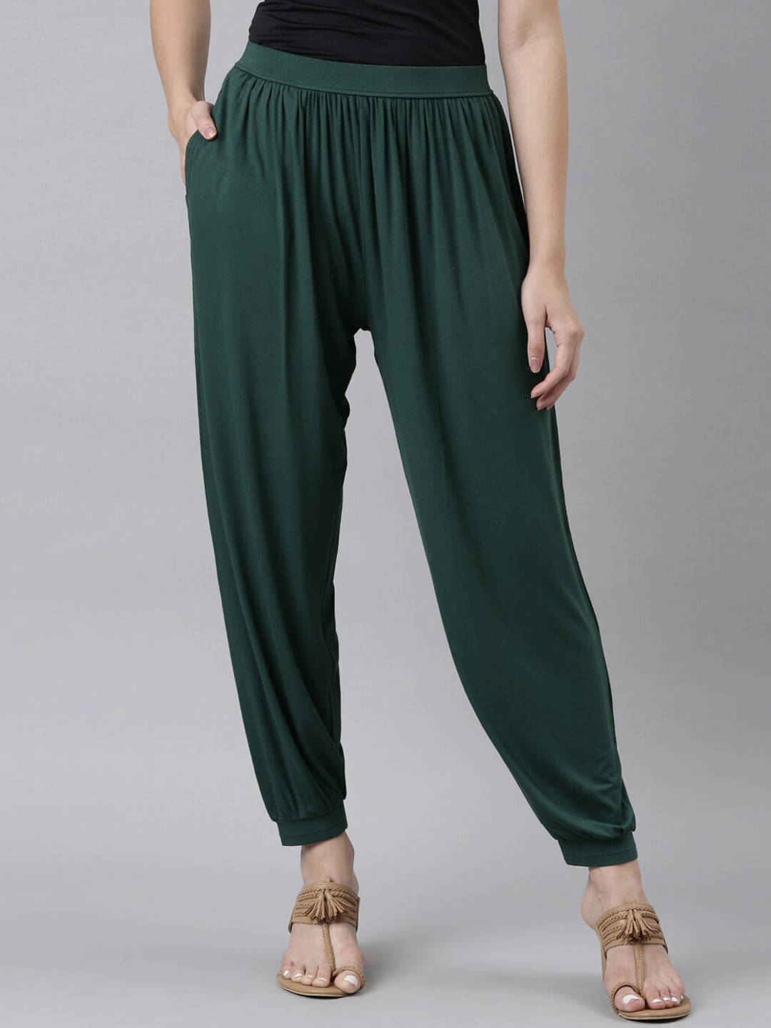 Buy Go Colors Women Mid Rise Relaxed Fit Harem Pants Harem Pants for