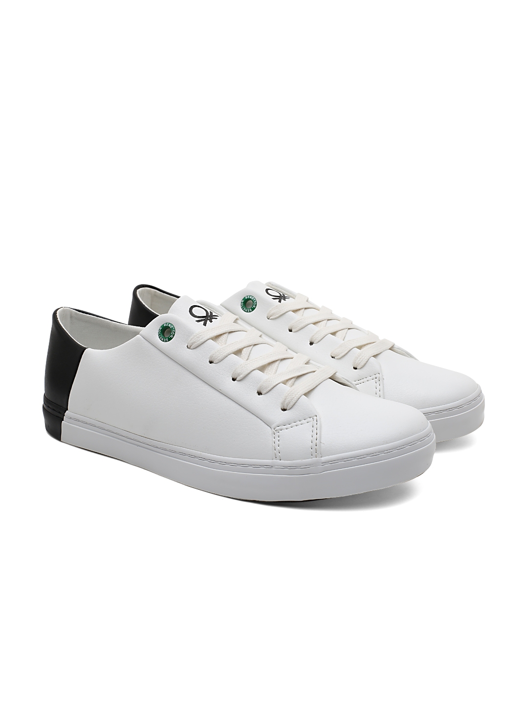 united benetton white shoes