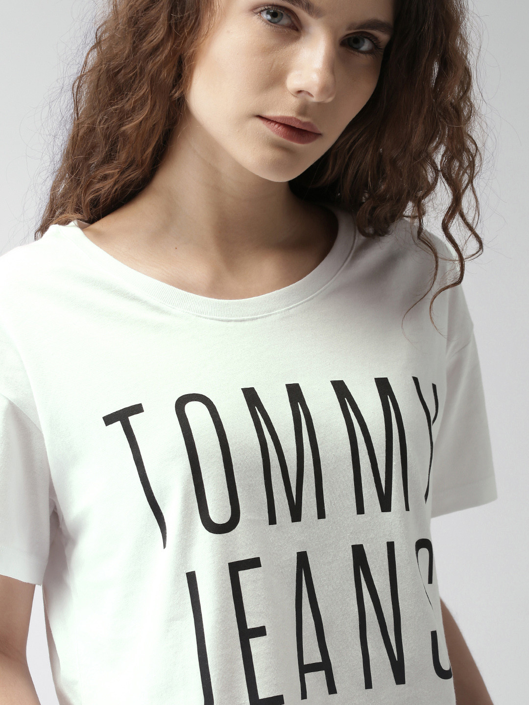 Buy Tommy Hilfiger Women White Printed T Shirt Tshirts for Women