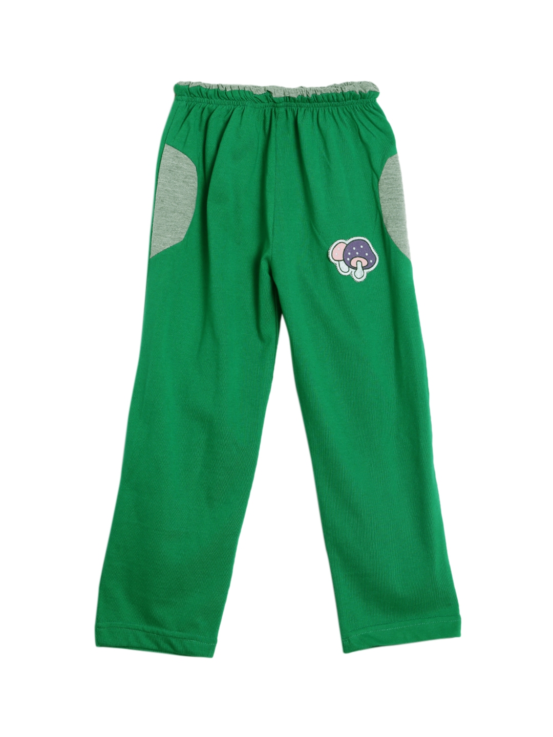 black and neon green track pants