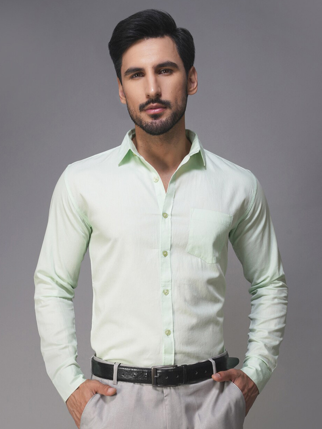 Buy Urban Scissors India Slim Fit Pure Cotton Formal Shirt Shirts for