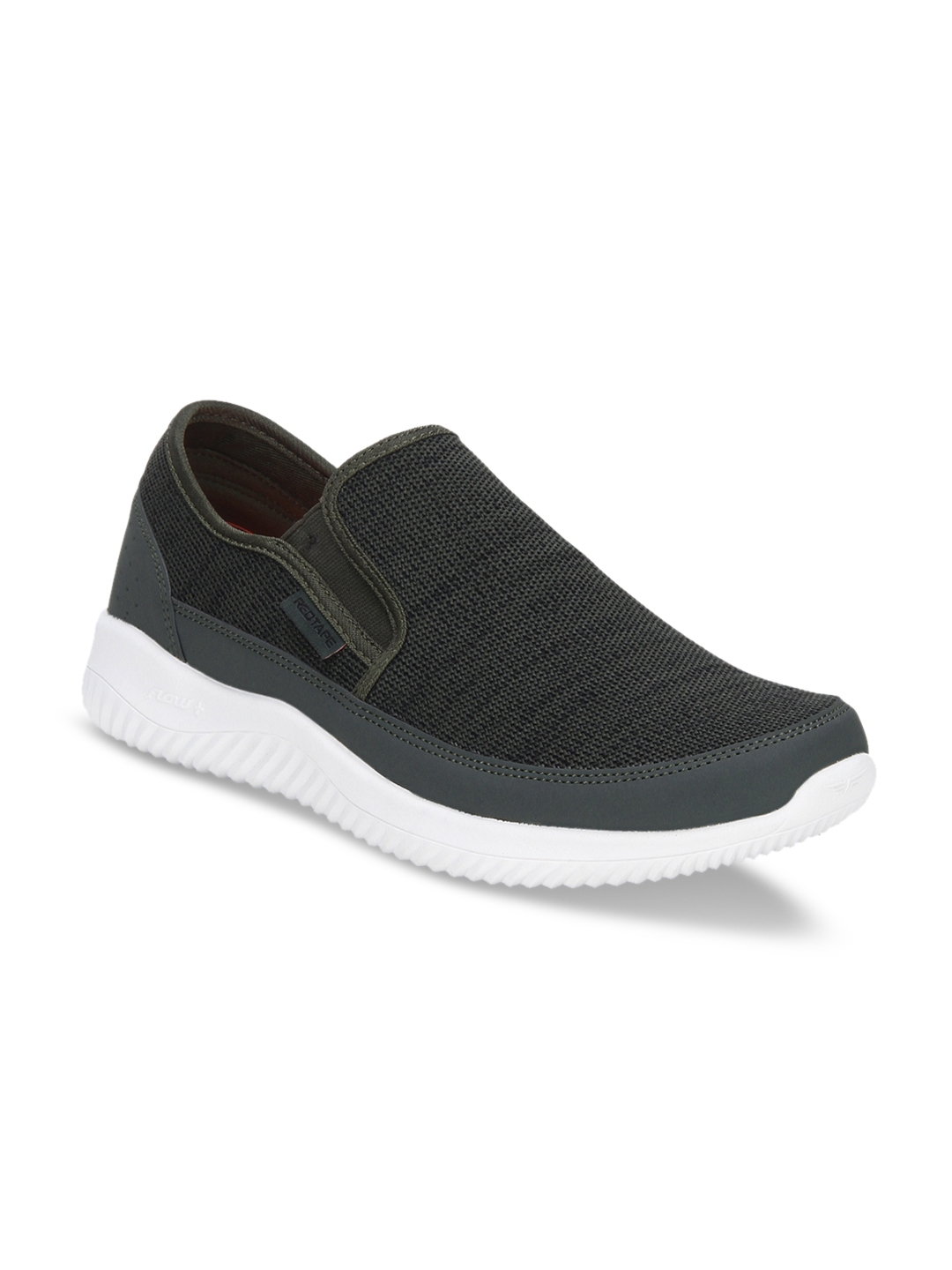 red tape men olive green mesh walking shoes