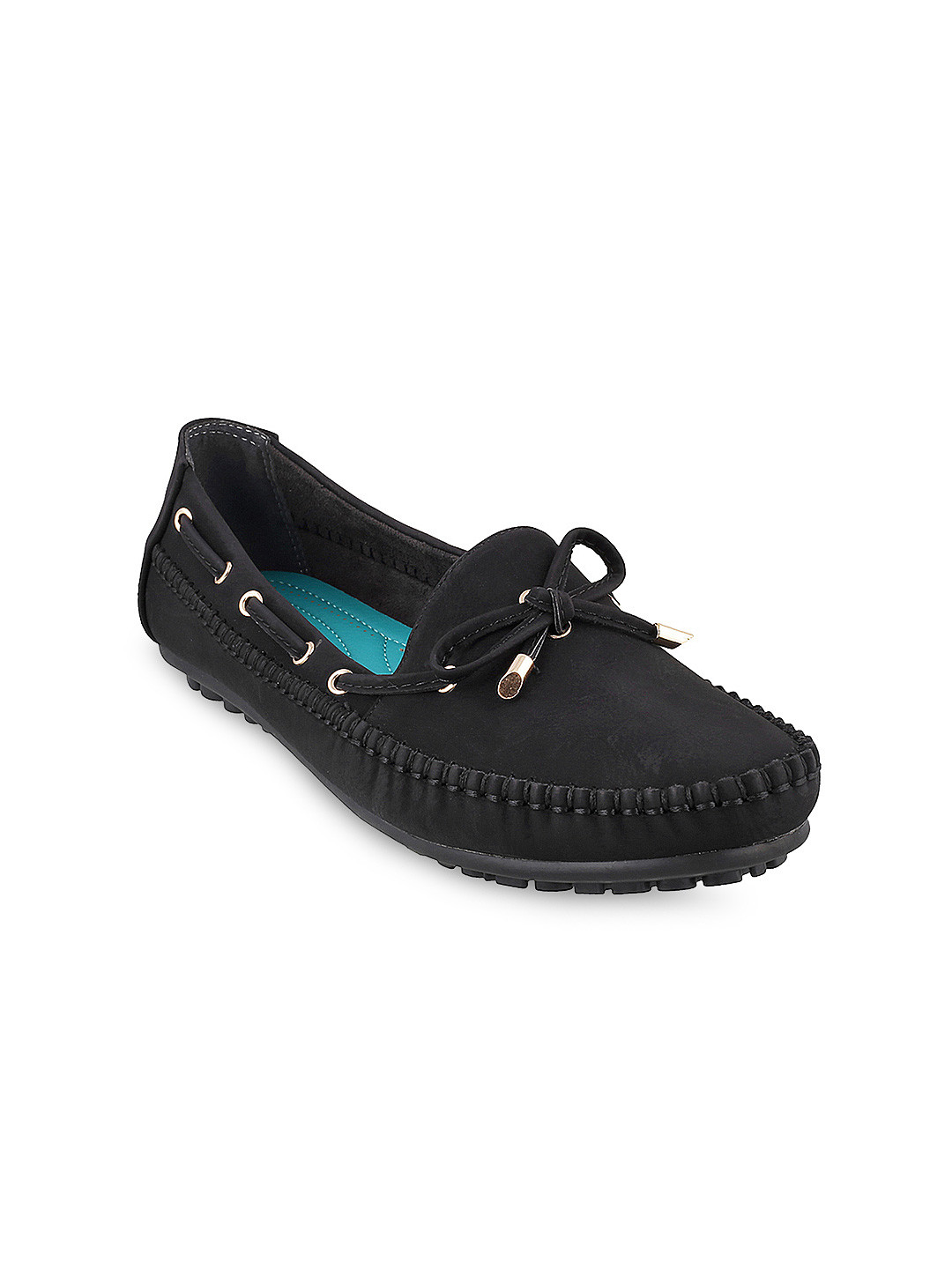 Buy Metro Women Black Boat Shoes Casual Shoes for Women 2591445 Myntra