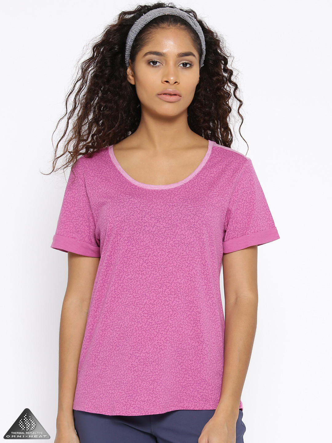 Buy Columbia Pink Sandy River Printed Outdoor & Gym T Shirt - Tshirts for Women 2591638 | Myntra