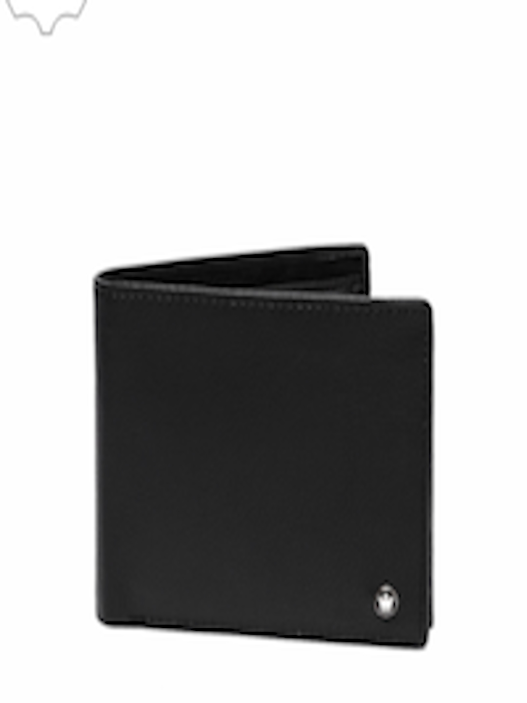 Buy Louis Philippe Men Black Genuine Leather Two Fold Wallet - Wallets ...