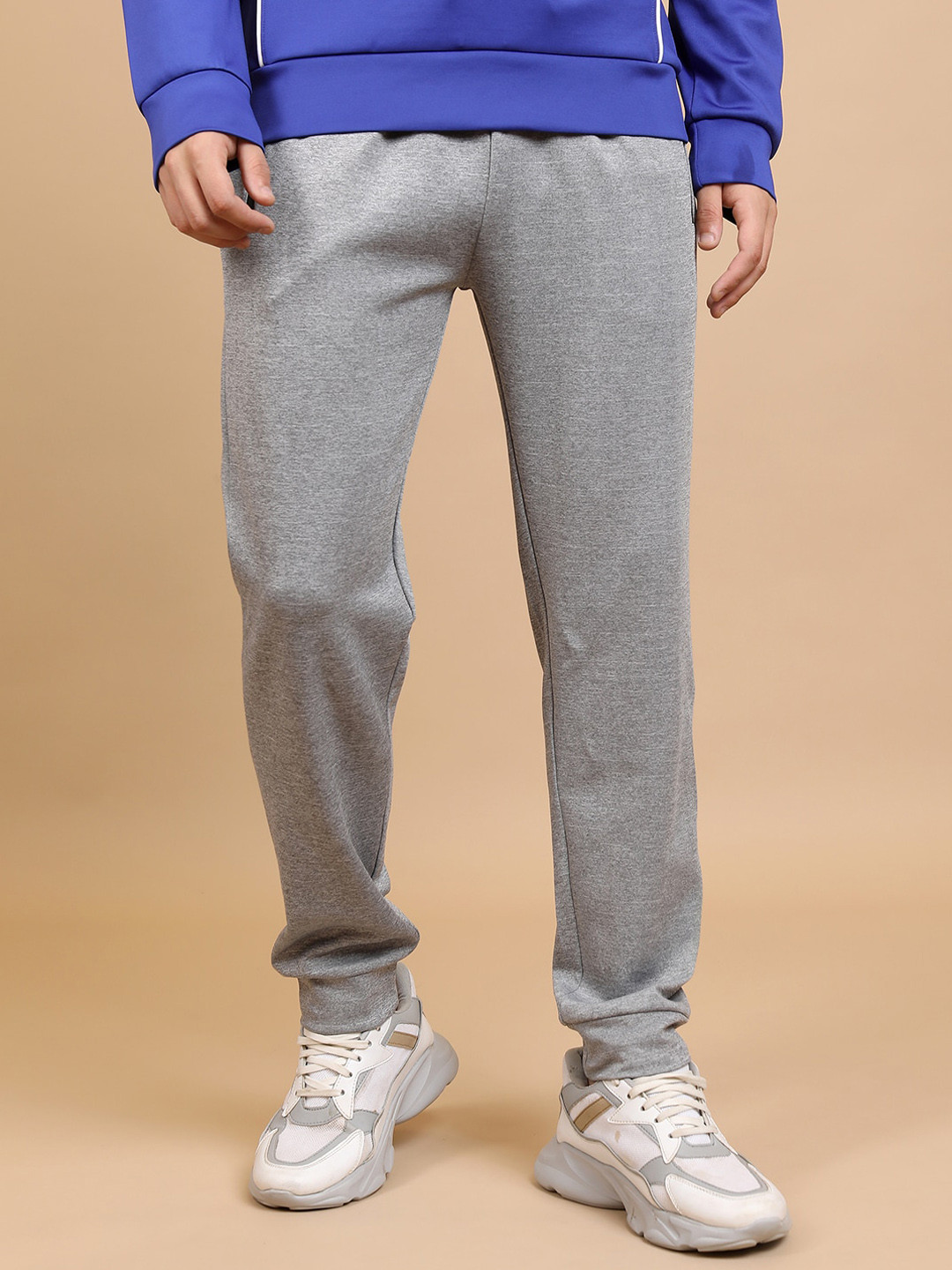 Slate-Grey Tailored Jogger Trousers