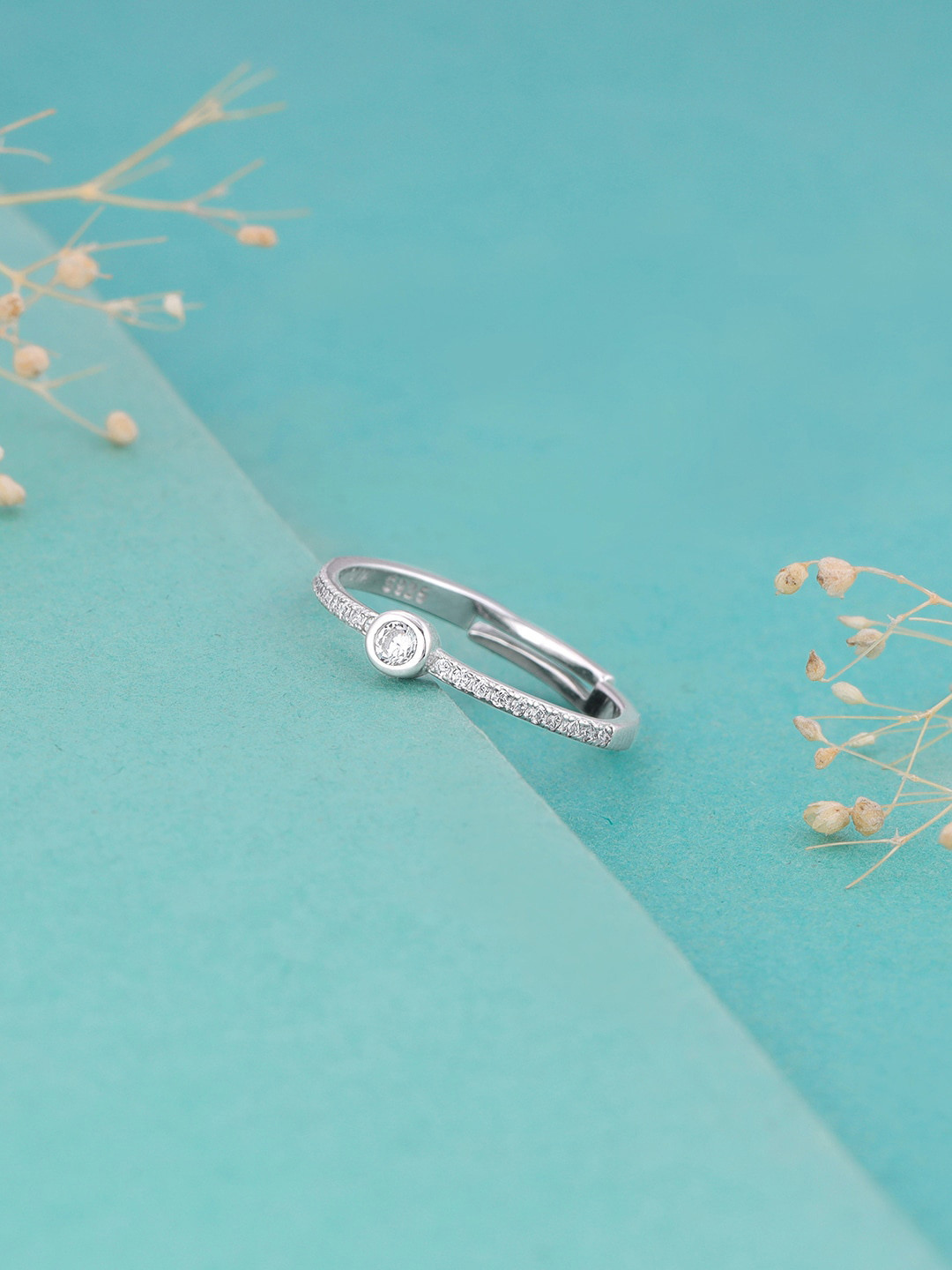 Buy GIVA 925 Sterling Silver Rhodium Plated Zircon Studded Epitome Of