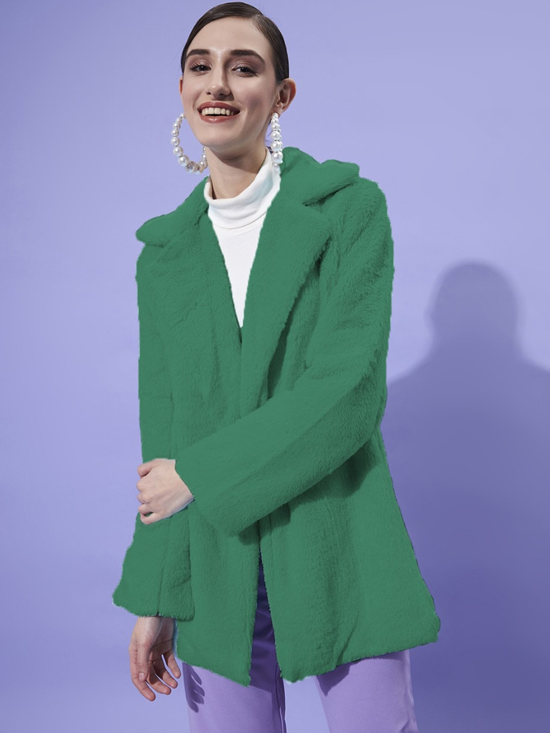 Textured Overcoat in Eraser Mel
