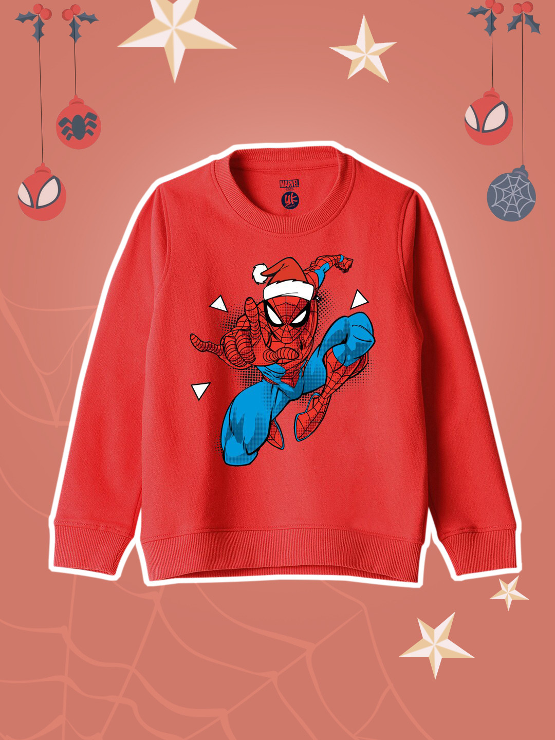 Marvel Spiderman Print Sweater Anak Laki-Laki