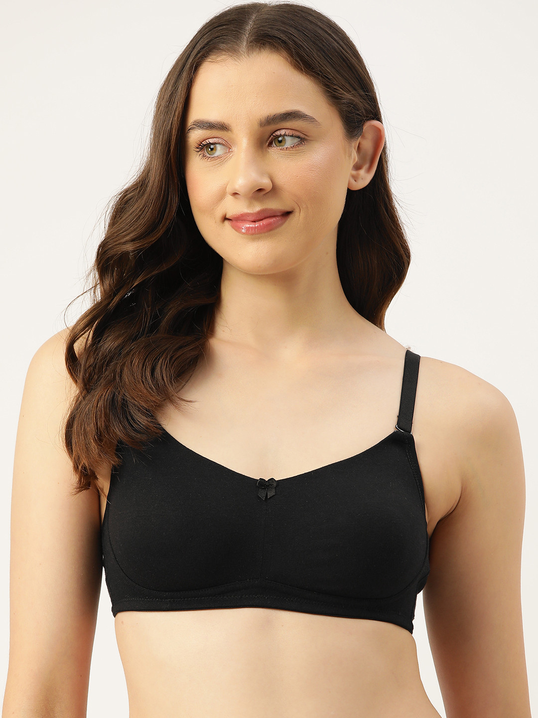 Buy Leading Lady Solid T Shirt Bra Full Coverage LL 1128 BK 1 32B Bra