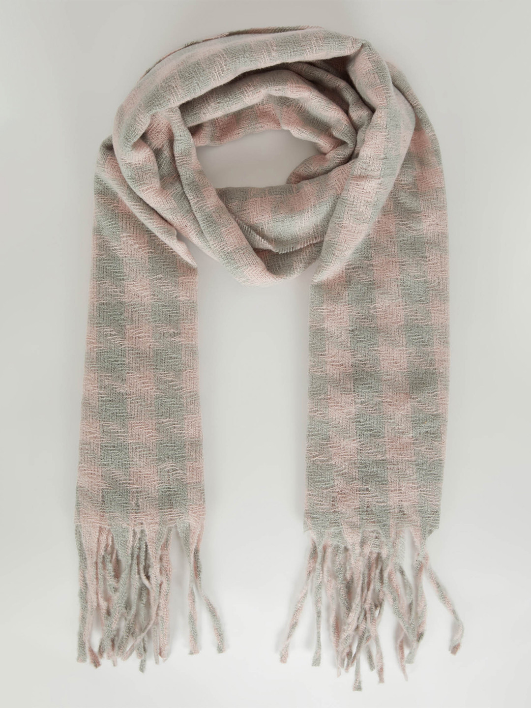 Buy DeFacto Women Checked Tasselled Border Scarf - Scarves for Women ...