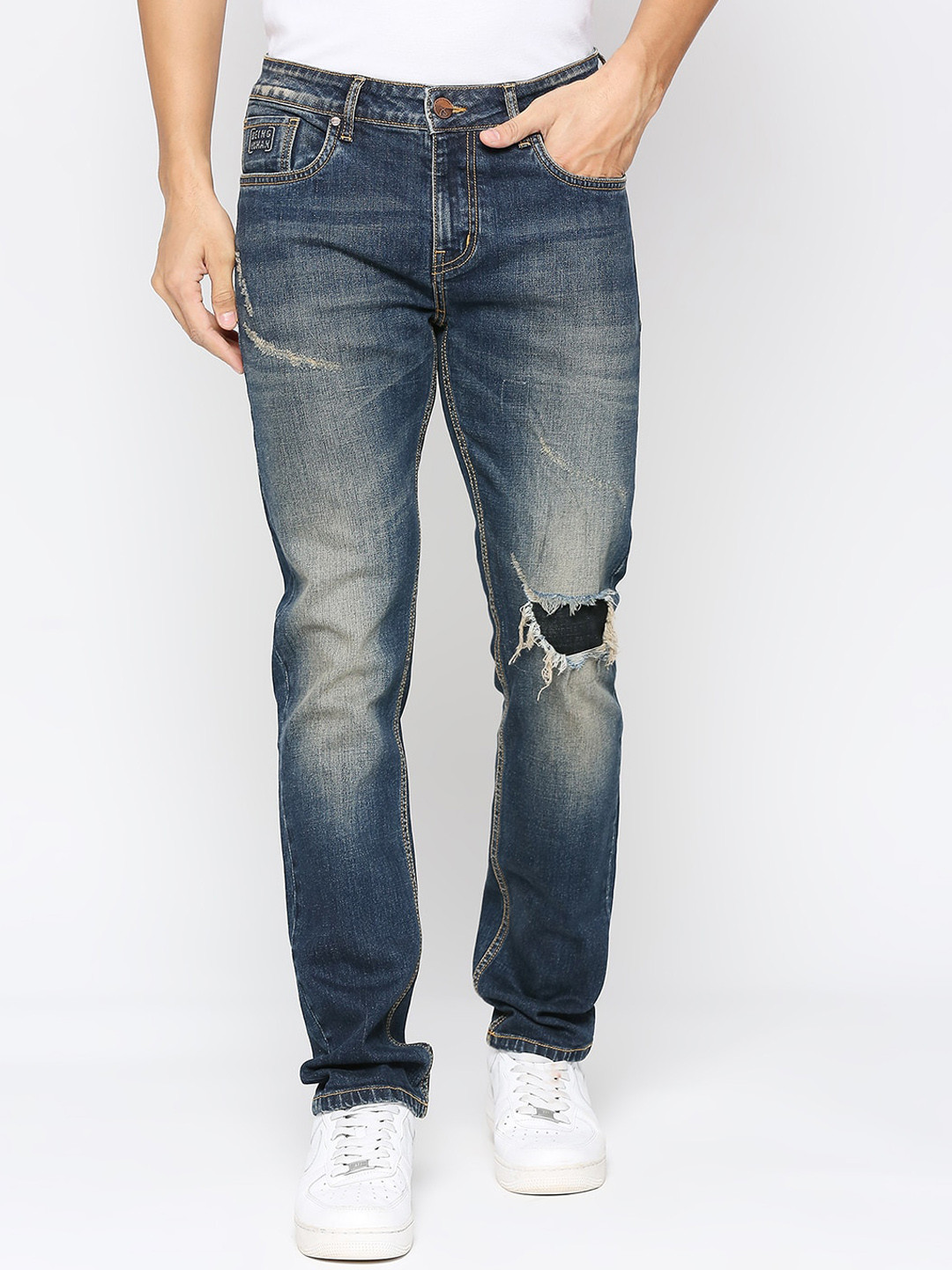 Grey Boot Cut Fit Men's Denims by Being Human Clothing