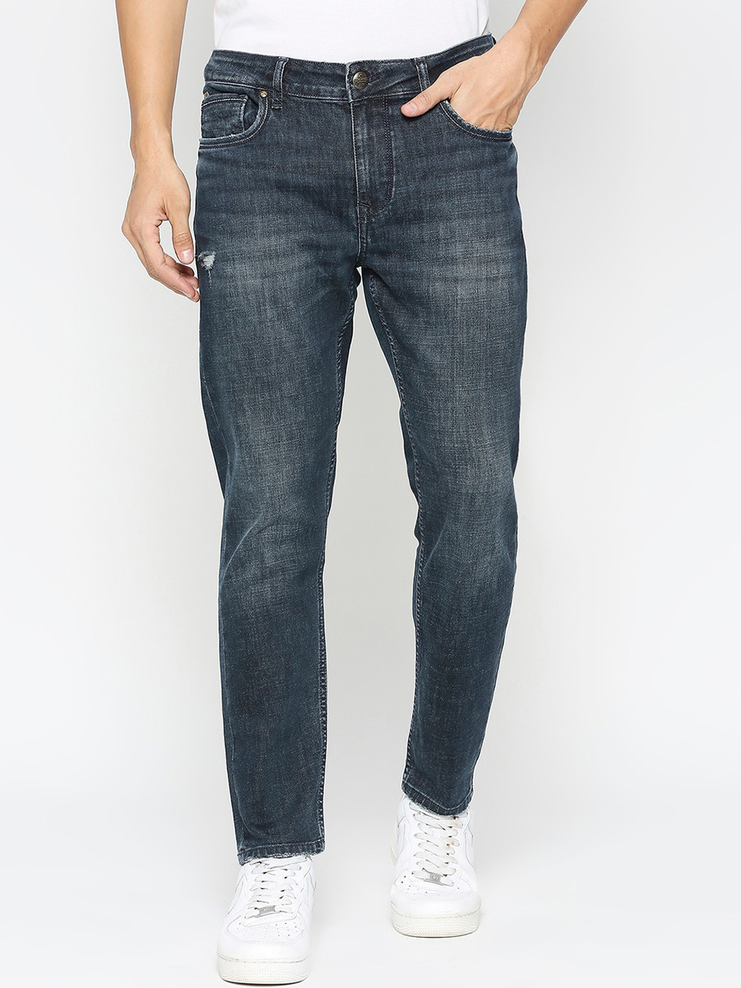 Blue Skinny Straight Fit Men's Denims by Being Human Clothing