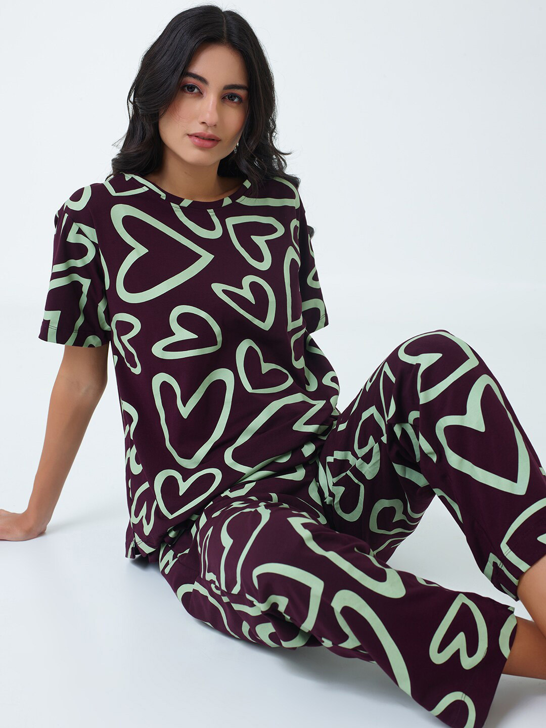 Lupi Night Suit Set - Green