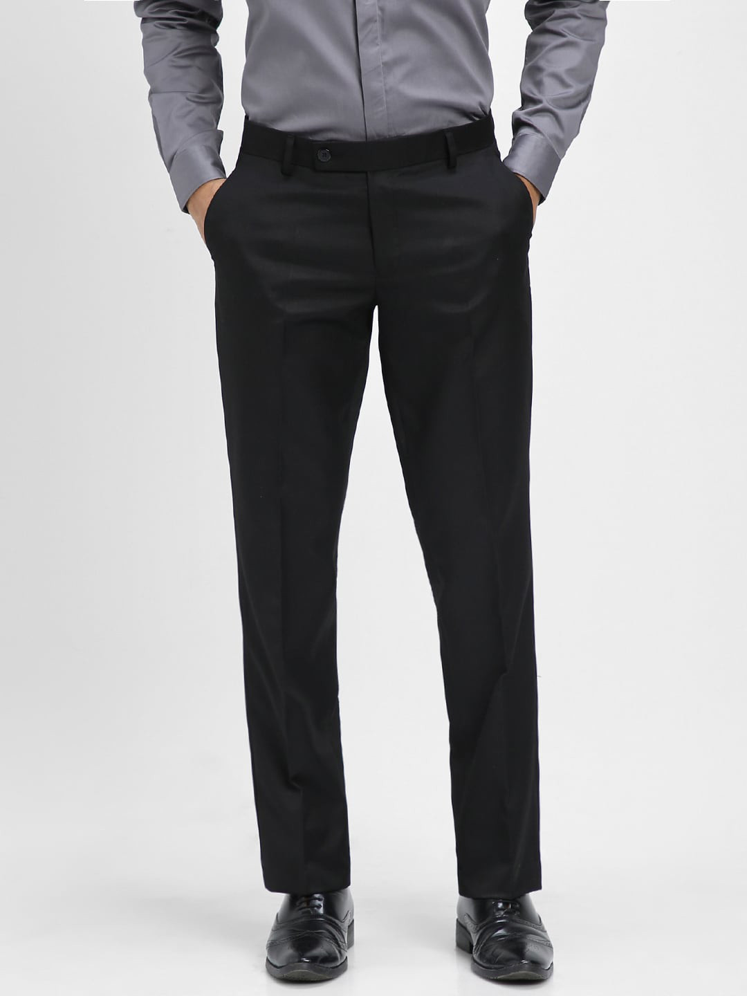 Buy Dennis Lingo Men Tailored Slim Fit Formal Trousers Trousers for