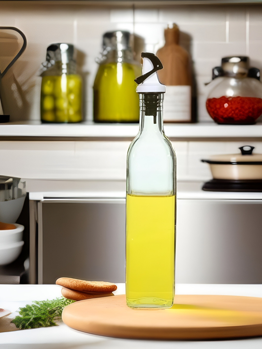 Buy Red Butler Transparent Glass Dishwasher Safe Lift & Pour Oil