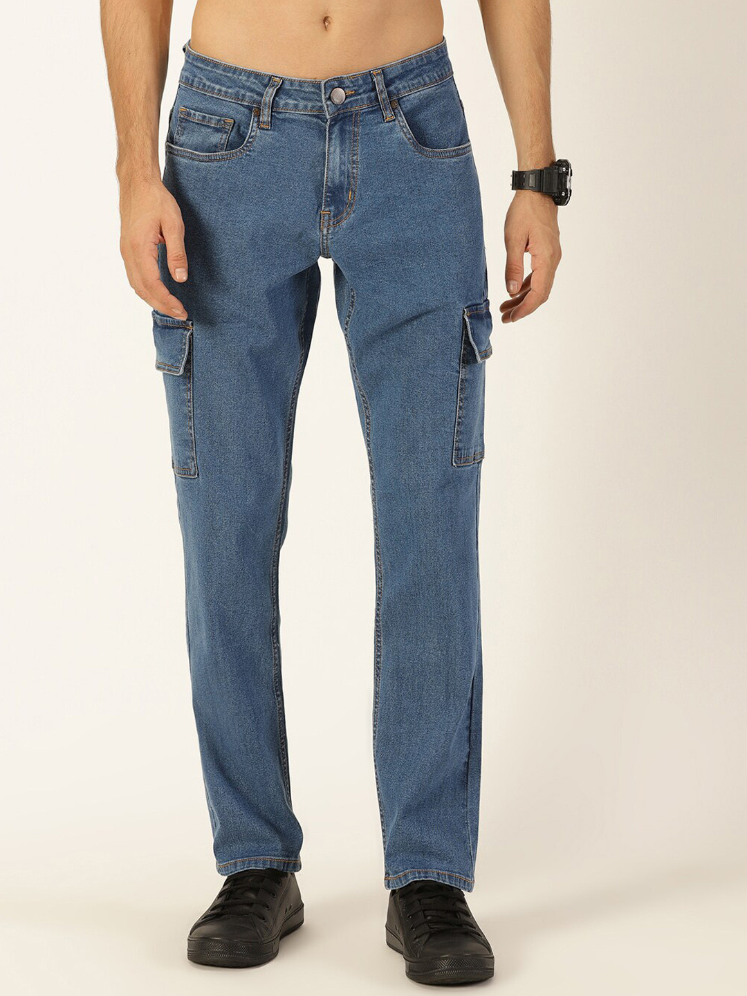 Denim Cargo Jeans For Men With 4 Way Stretch And Versatile Pockets For Everyday Confidence Sydney main image 0