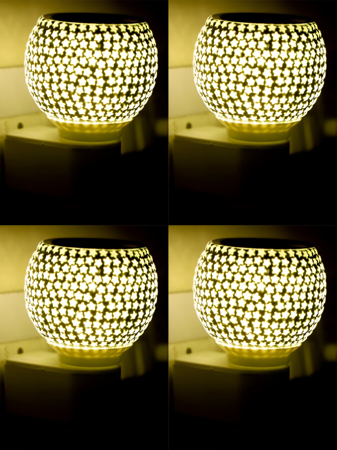 Buy Gojeeva White Glass Camphor Diffuser With Switch And Lamp - Aroma ...