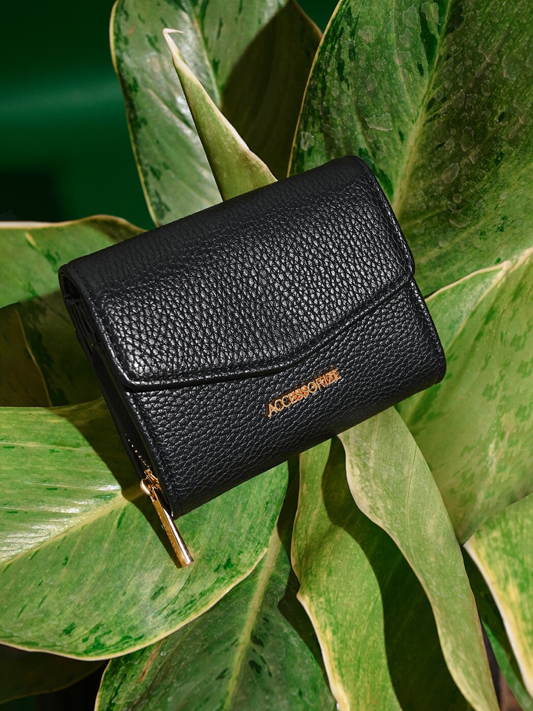 Buy Accessorize Faux Leather Small Flap Zip Around Purse - Wallets for ...