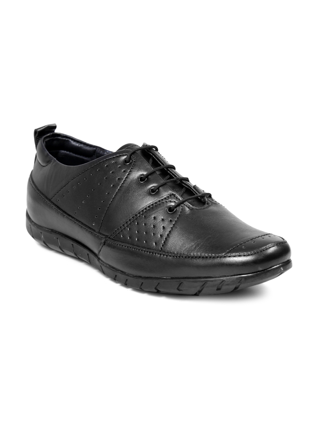 Buy Bacca Bucci Men Black Leather Formal Shoes - Formal Shoes for Men ...