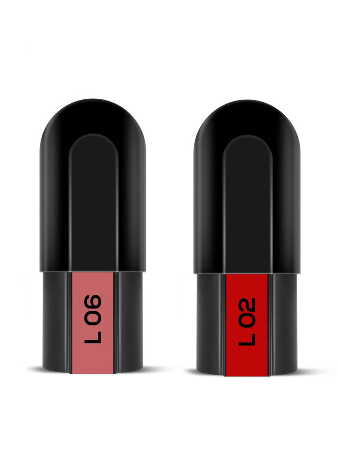 Buy RENEE Fab Bullet Lipstick Duo Ravish Red L02 & Blush Bravo L06