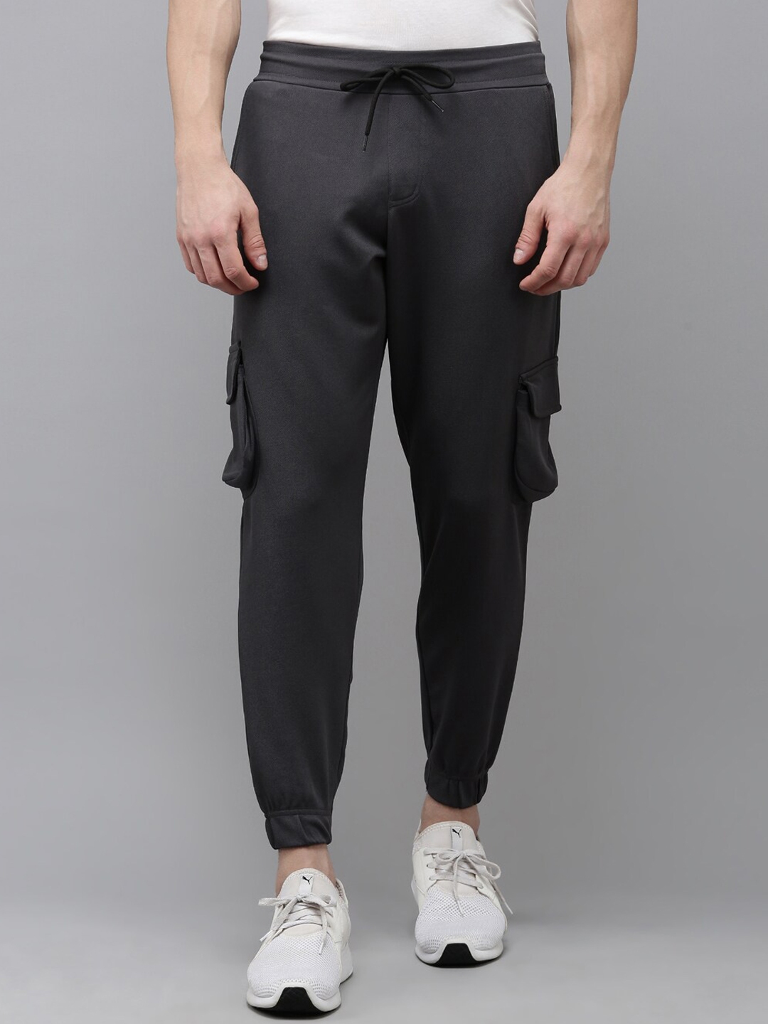 Buy MADSTO Solid Mid Rise Cargo Joggers - Track Pants for Men 26293728 ...