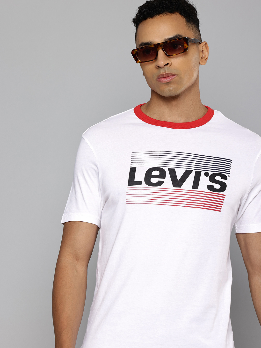 Buy Levis Pure Cotton Brand Logo Printed Slim Fit T Shirt Tshirts For 