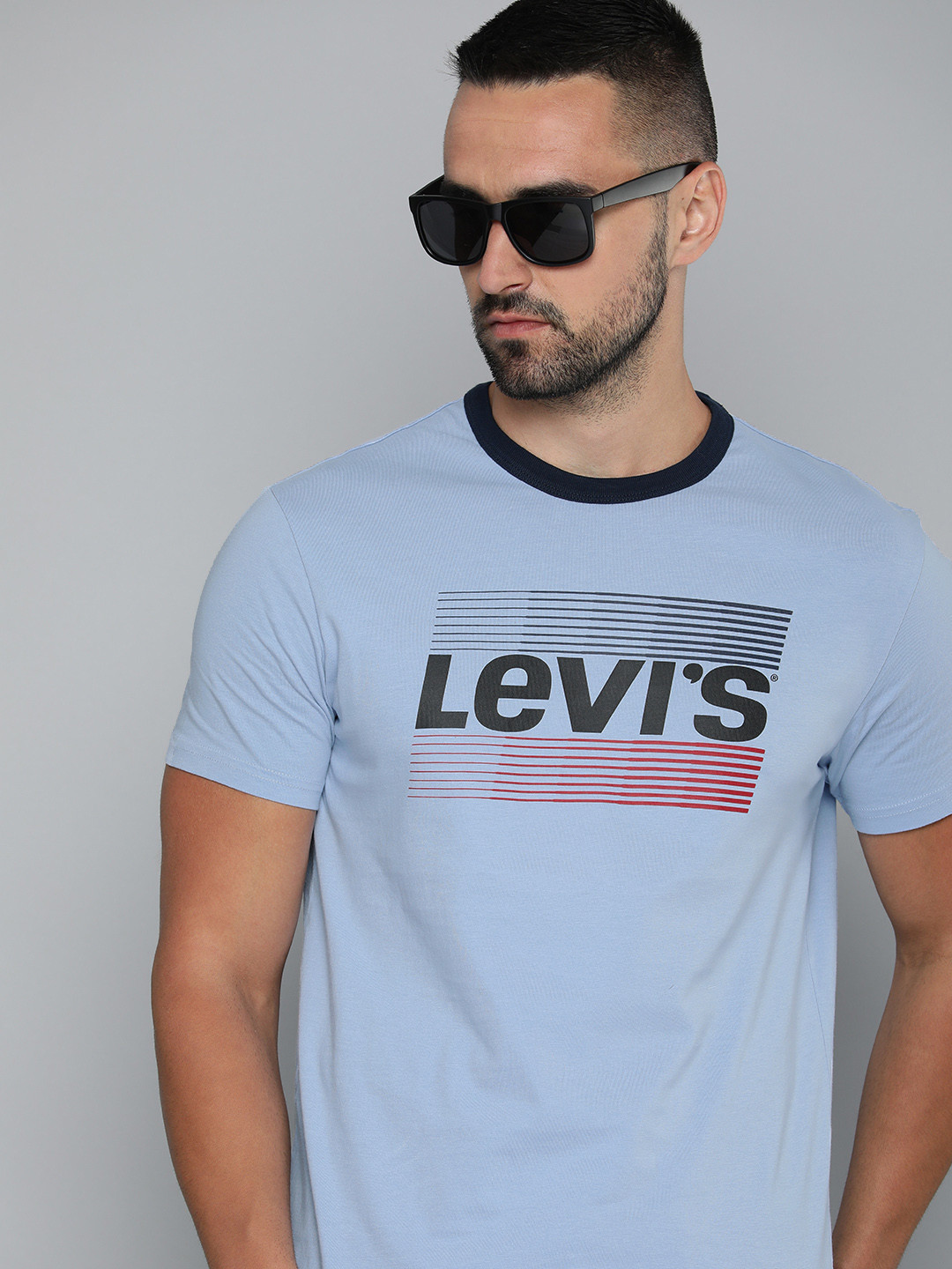 Buy Levis Brand Logo Printed Pure Cotton Slim Fit T Shirt Tshirts For 