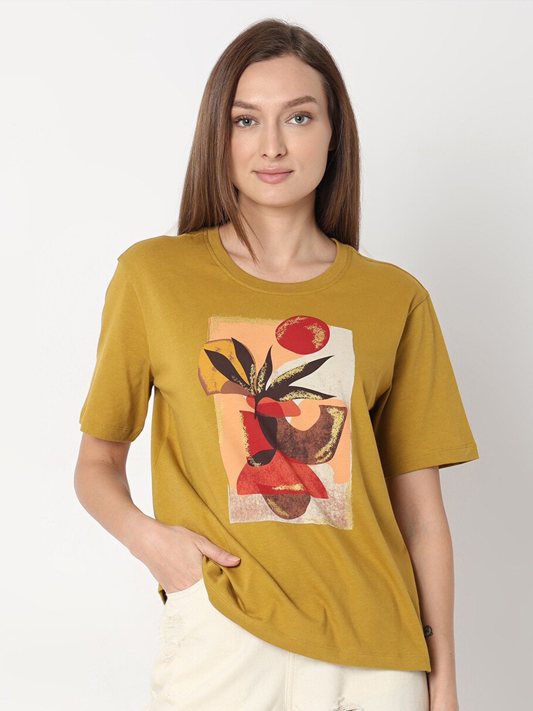 Vero Moda Graphic Baby Tee (S-M)