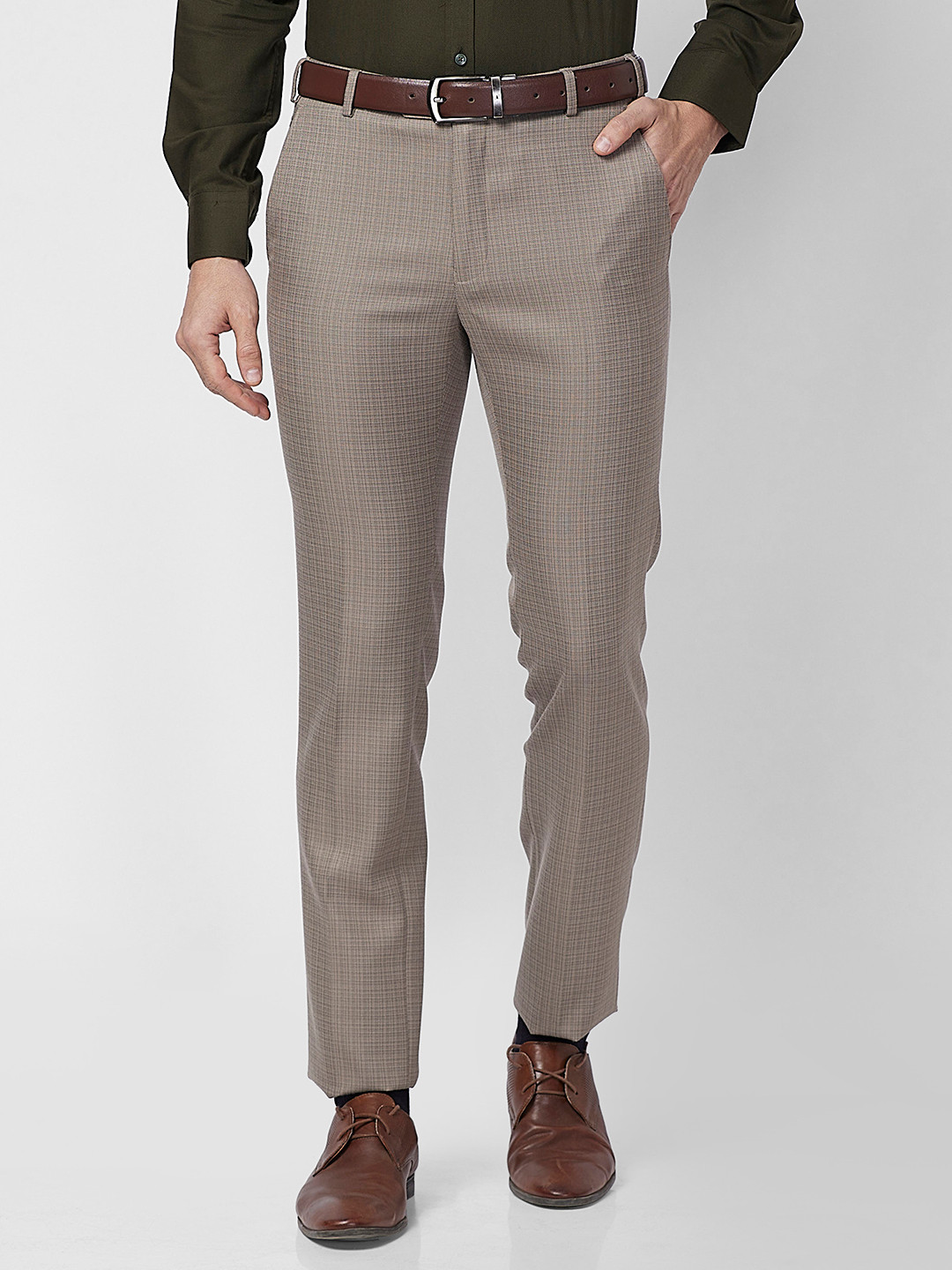 Buy Raymond Men Slim Fit Formal Trousers - Trousers for Men 26417420 ...