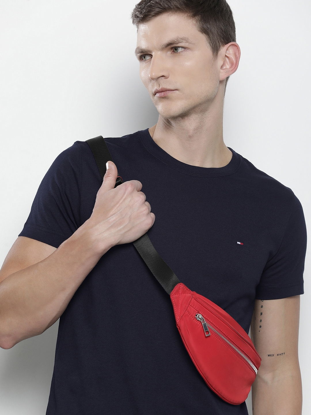 Buy Tommy Hilfiger Pure Cotton Slim Fit Casual T Shirt - Tshirts for ...