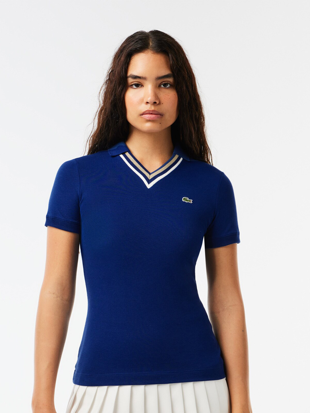 Lacoste Slim Fit Womens Turquoise Polo Shirt main image 0