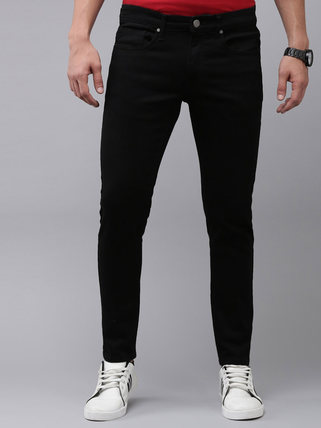 buy-mast-harbour-men-black-skinny-fit-mid-rise-dark-shade-clean-look