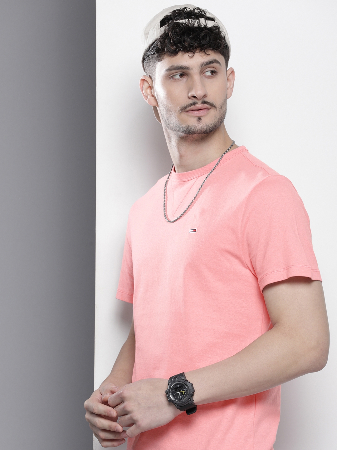 Buy Tommy Hilfiger Pure Cotton Slim Fit T Shirt - Tshirts for Men ...