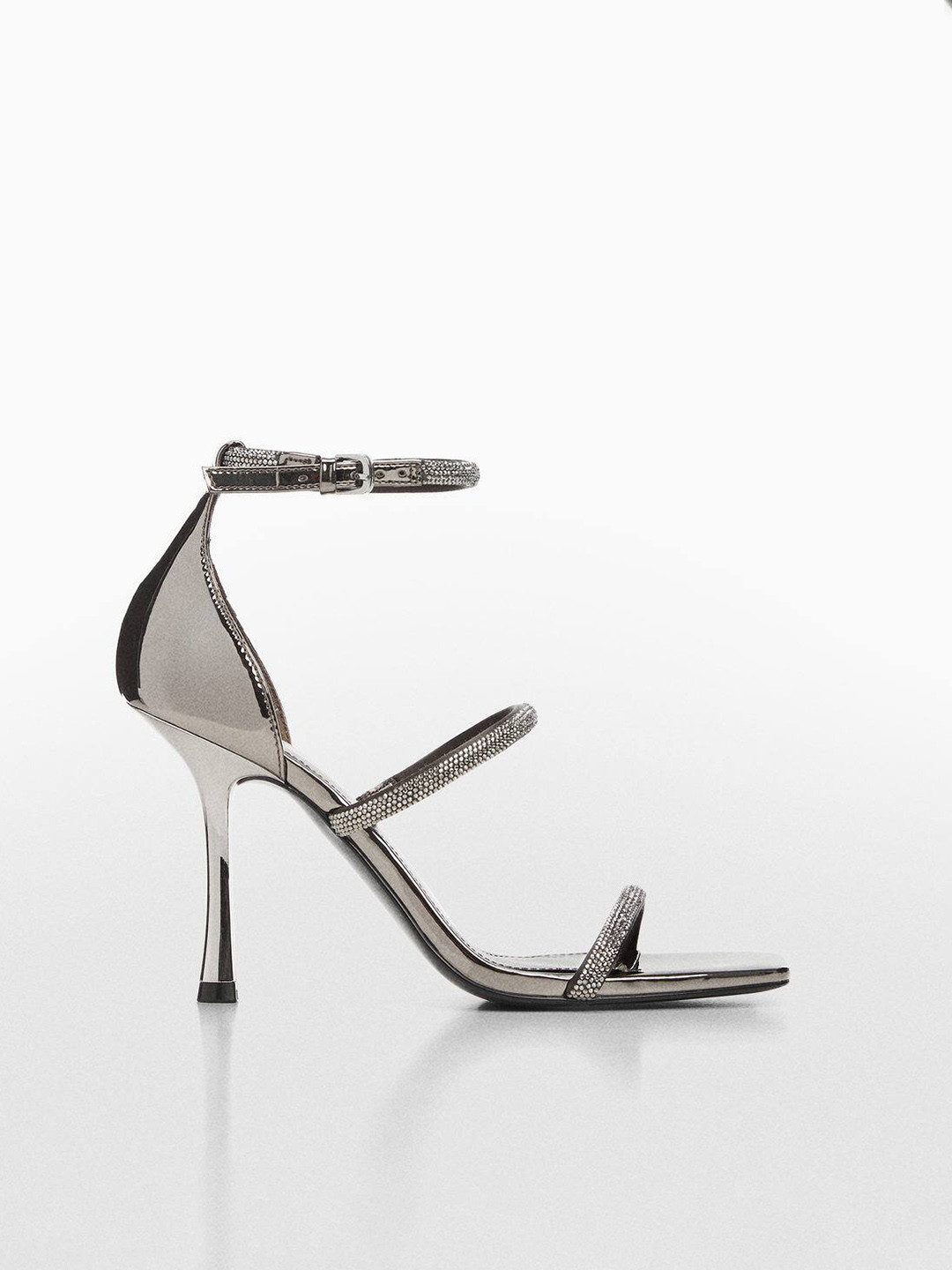 Silver Lace Floral Pumps | 3D Flower Party Stiletto Heels