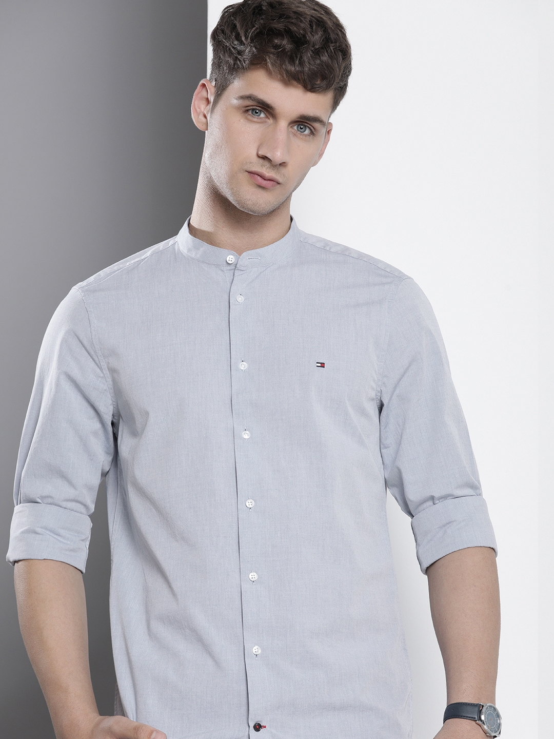 Buy Tommy Hilfiger Pure Cotton Slim Fit Casual Shirt - Shirts for Men ...