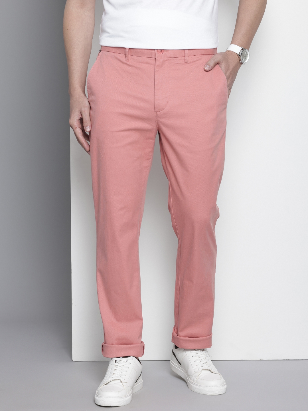 Buy Tommy Hilfiger Men Chino Trousers - Trousers for Men 26613152 | Myntra image.