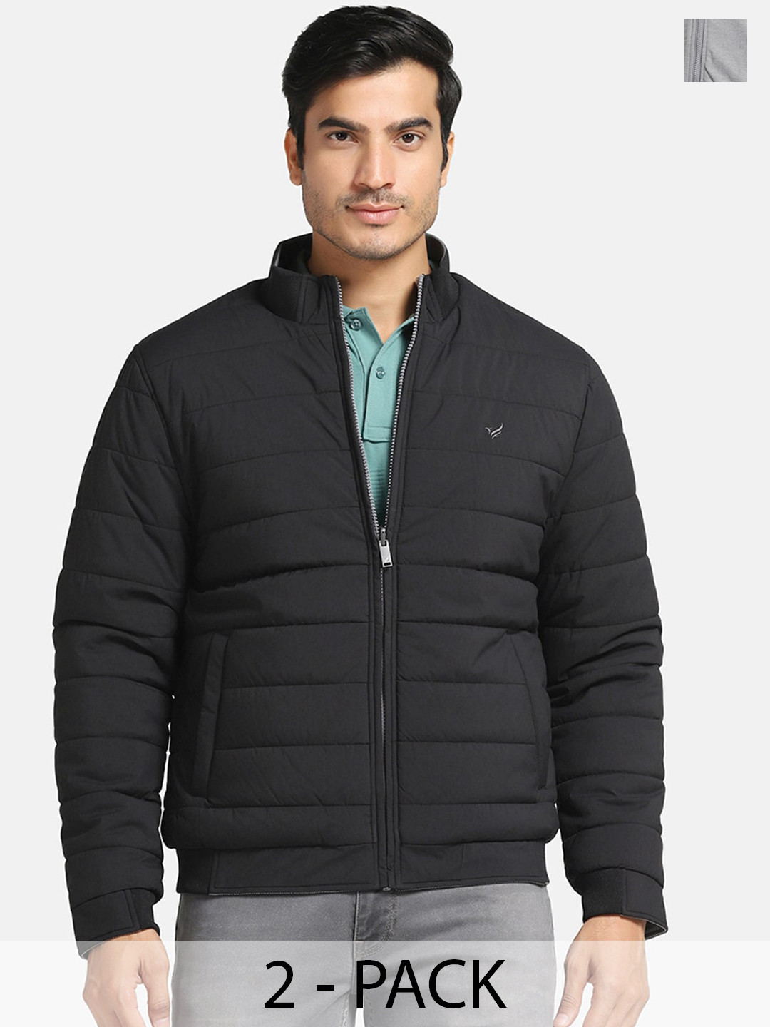 Buy Blackberrys Mock Collar Reversible Bomber Jacket Jackets for Men