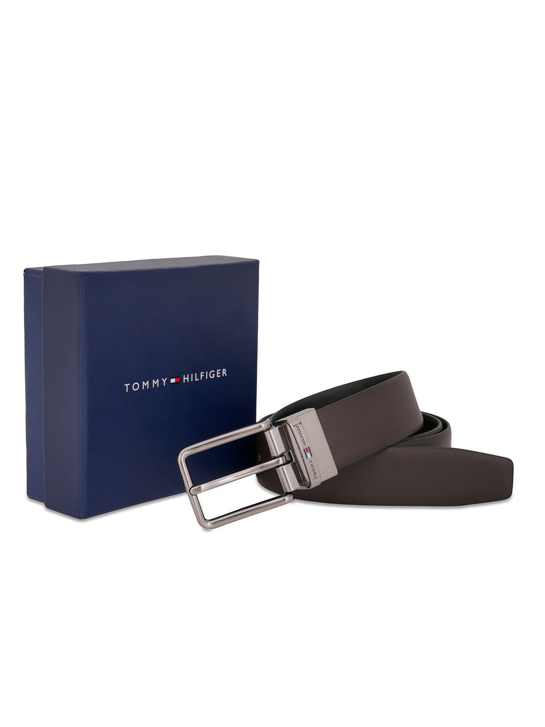 tommy hilfiger men's leather reversible belt