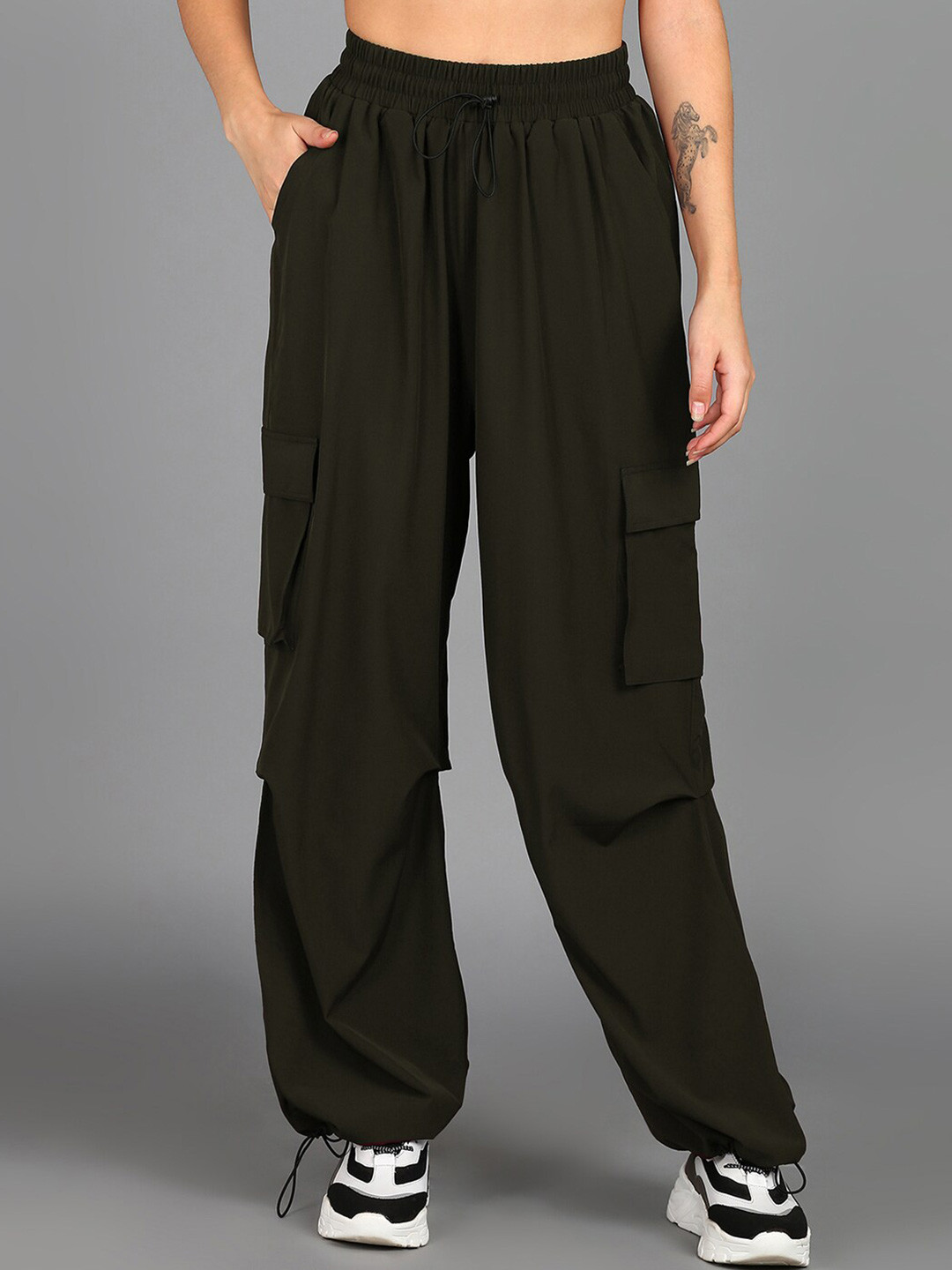 Buy DressBerry Women Baggy Fit Parachute Track Pant Track Pants for