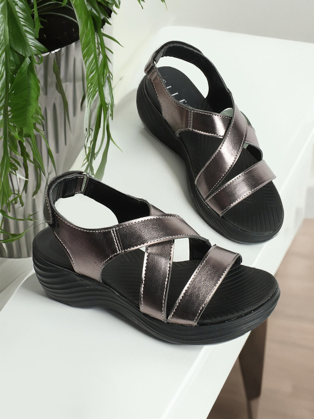 strappy open toe wedges