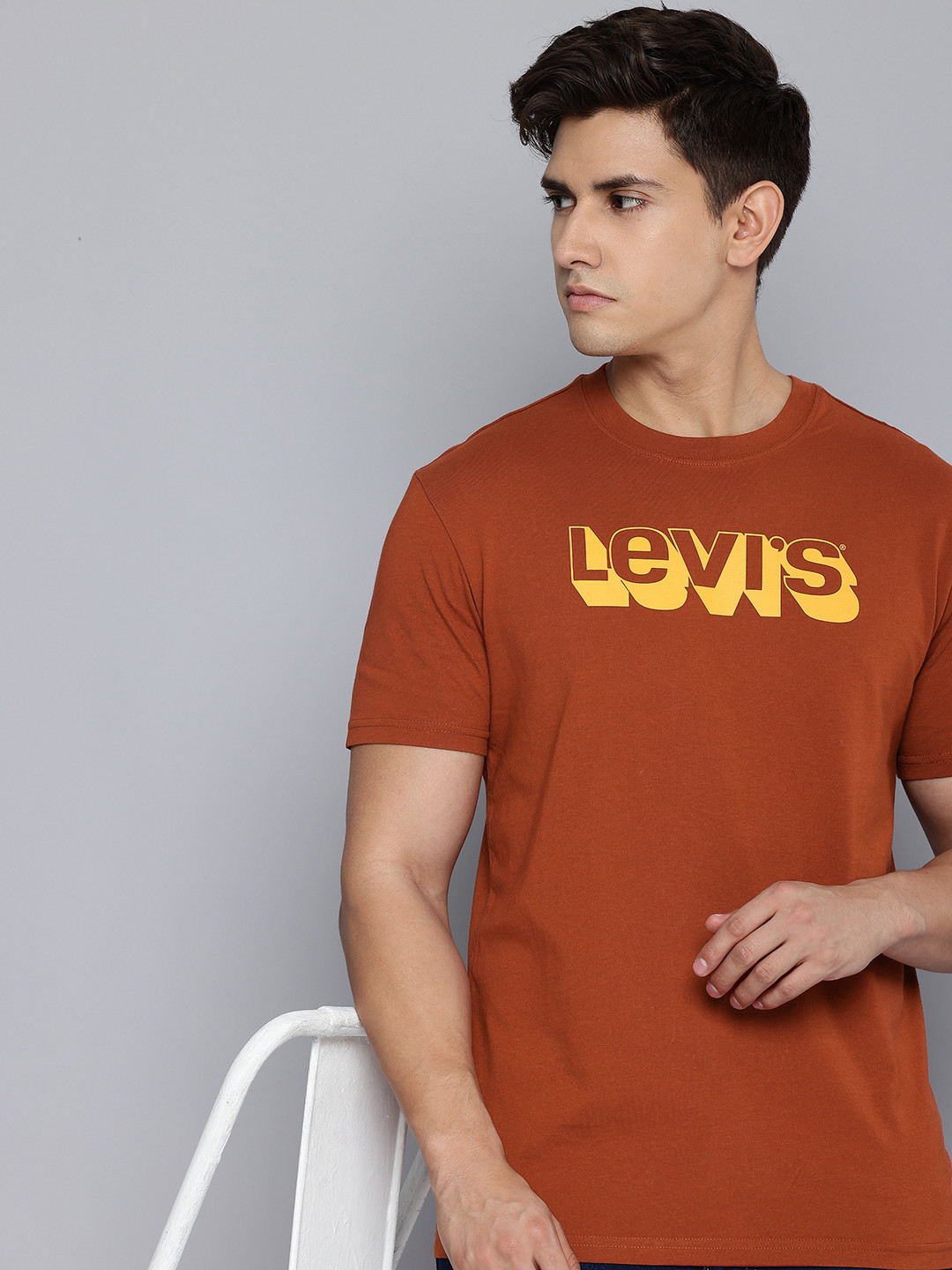 Buy Levis Brand Logo Printed Pure Cotton T Shirt Tshirts For Men 