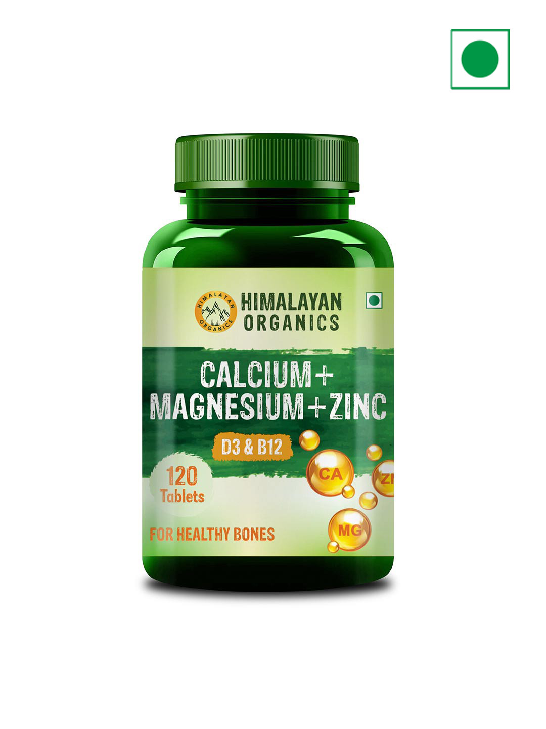 Buy Himalayan Organics Calcium Magnesium Zinc D3 & B12 Tablets For ...