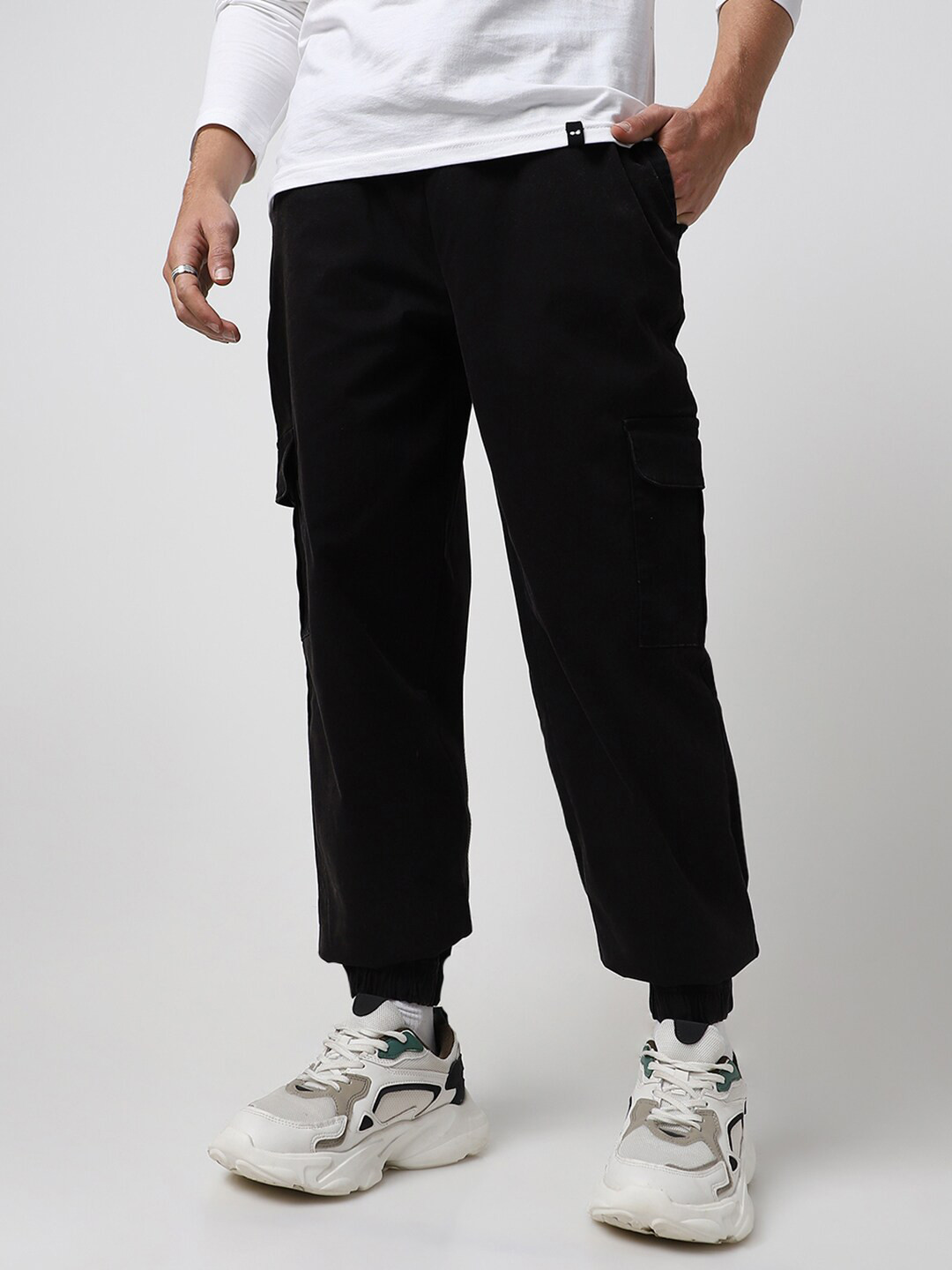 Buy Bewakoof Men Relaxed Oversized Fit Cargo Jogger Track Pants for Men 26811266 Myntra