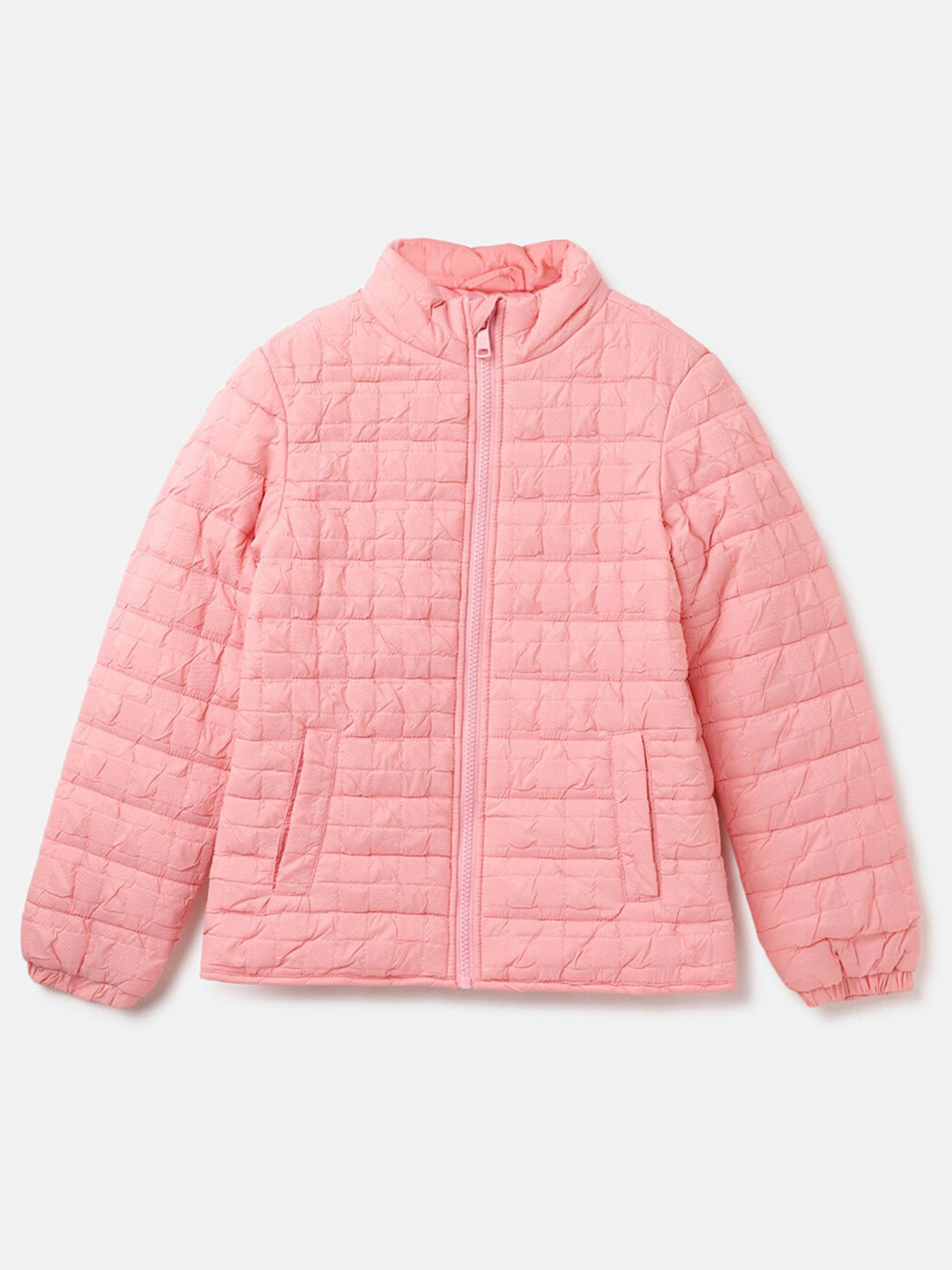 United Colors Of Benetton Mädchen Jacke - Gesteppte Kinderjacke Mit Kapuze