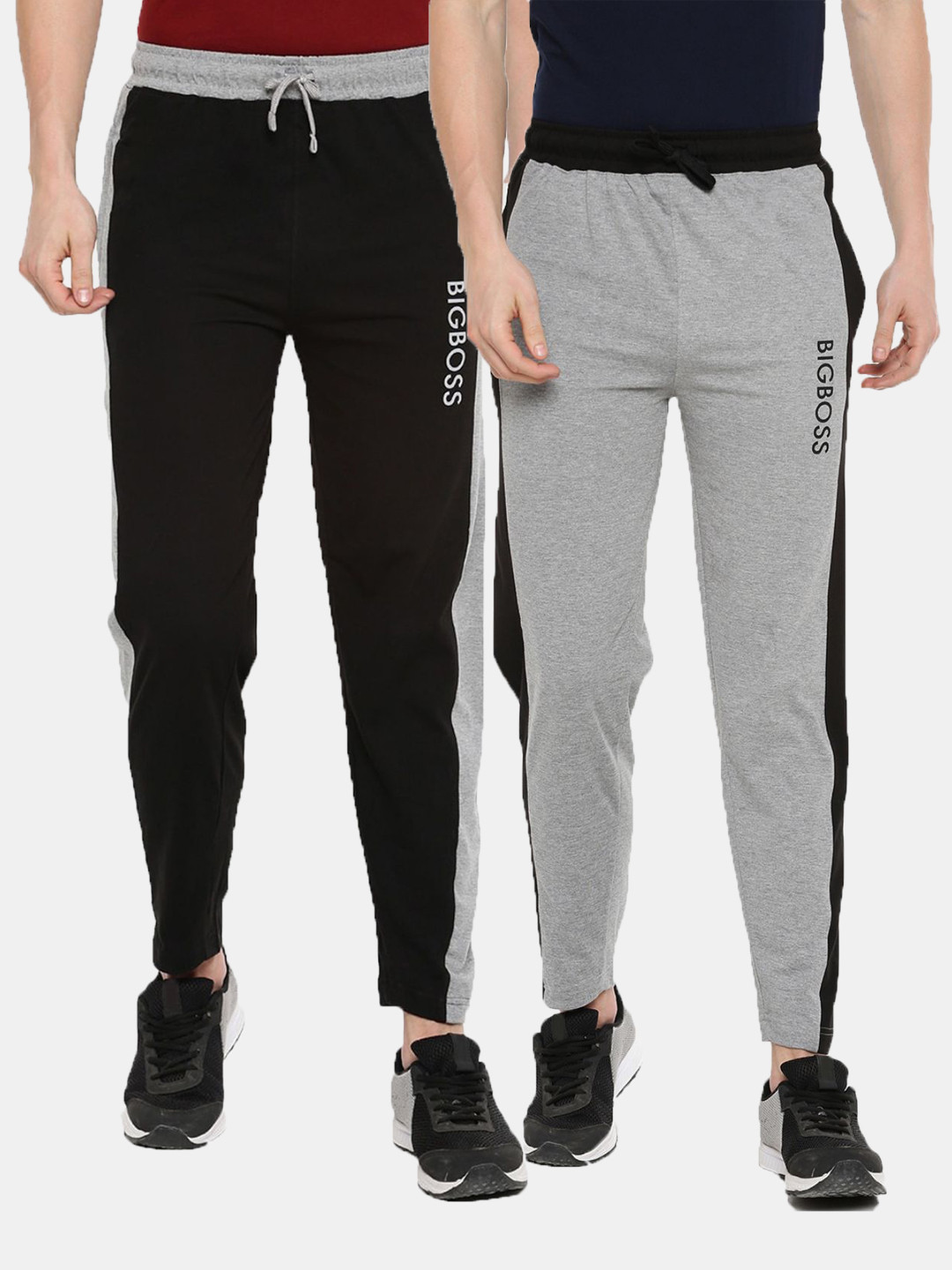 Buy Dollar Men Pack Of 2 Cotton Track Pants Track Pants for Men
