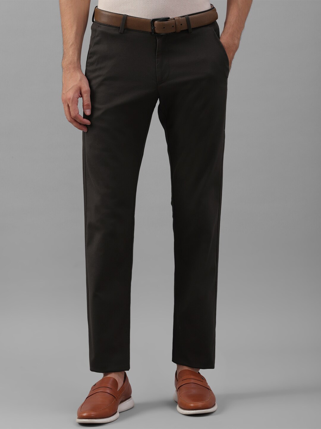 Buy Allen Solly Men Slim Fit Chinos Casual Trousers - Trousers for Men ...