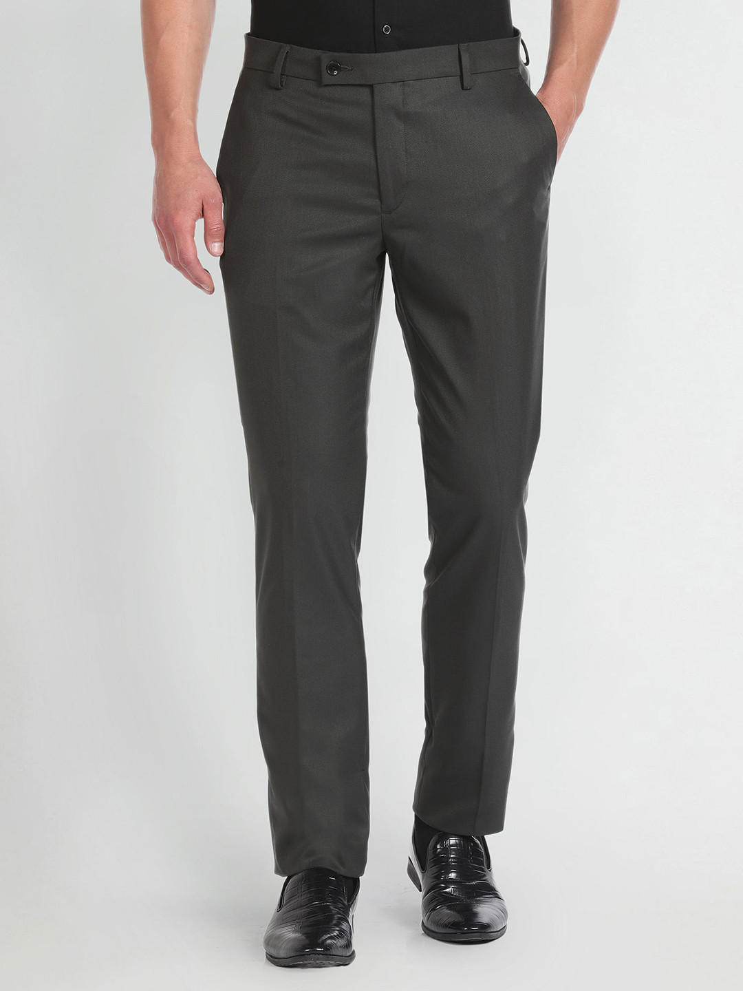 Buy Arrow Men Mid Rise Formal Trousers - Trousers for Men 26927796 | Myntra