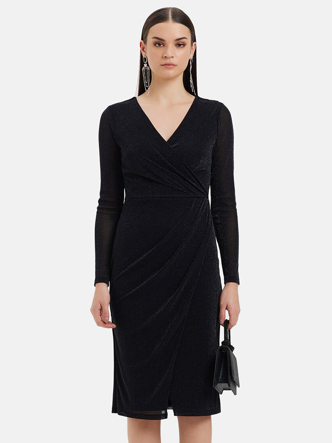 Buy Kazo V Neck Long Sleeves Party Dress Dresses for Women 26978602